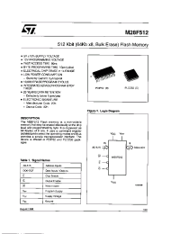 Datasheet M28F256-10XB3TR manufacturer STMicroelectronics